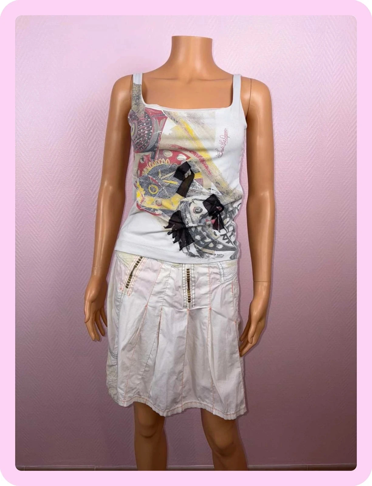 Dames set tanktop en rok maat S – photo 2